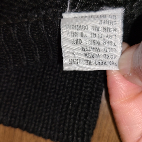 Vintage Margules black sweater with sequines Sz L - Picture 8 of 9